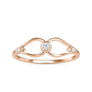 0.06 Carat Diamond 14K Rose Gold Ring - Fashion Strada