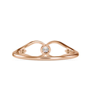 0.06 Carat Diamond 14K Rose Gold Ring - Fashion Strada