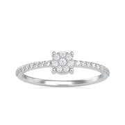 0.17 Carat Diamond 14K White Gold Ring - Fashion Strada