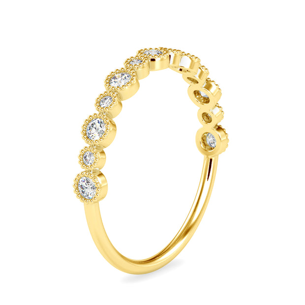 0.26 Carat Diamond 14K Yellow Gold Ring - Fashion Strada