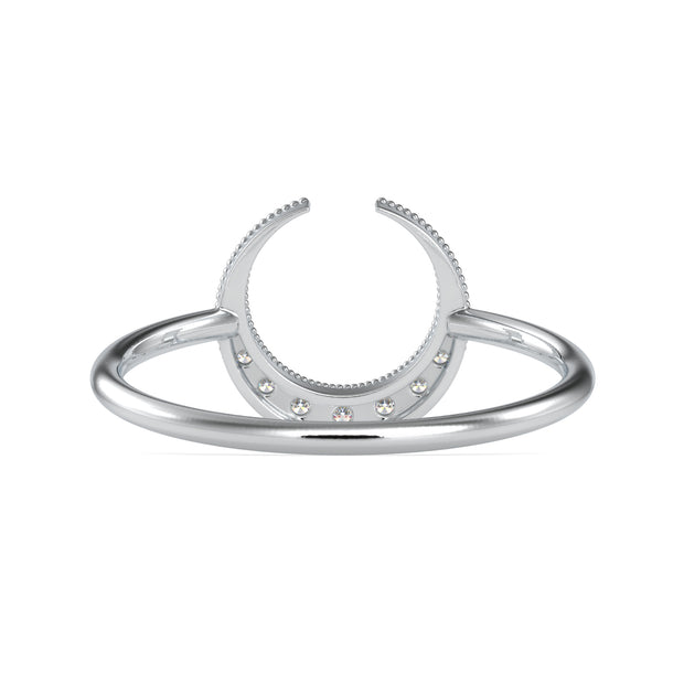 0.07 Carat Diamond 14K White Gold Ring - Fashion Strada