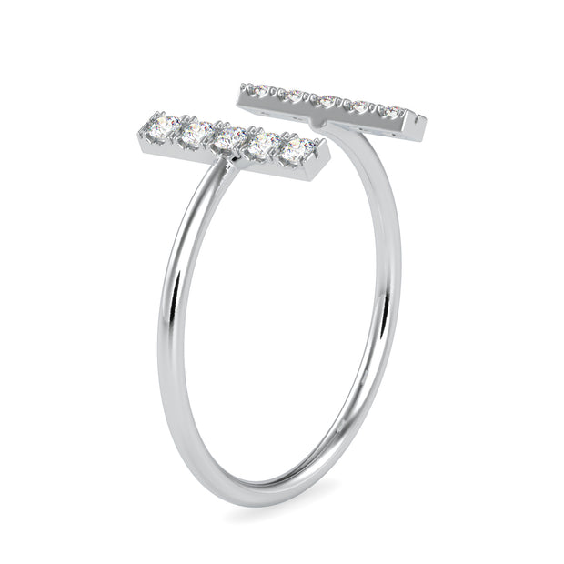 0.15 Carat Diamond 14K White Gold Ring - Fashion Strada