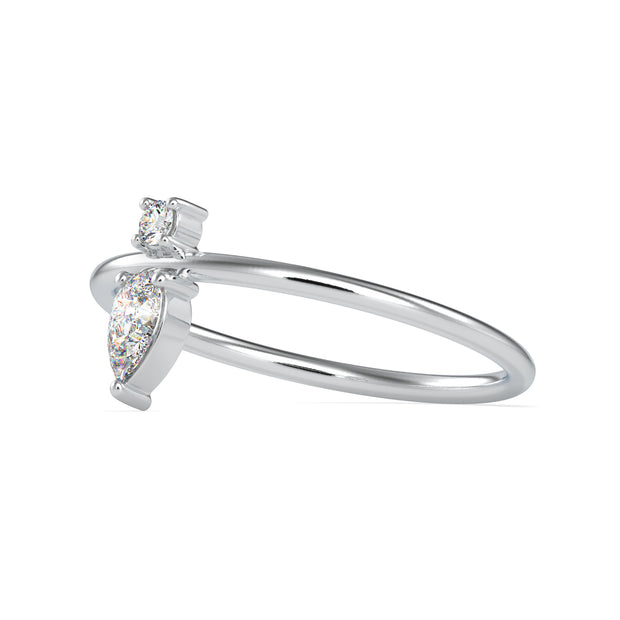 0.20 Carat Diamond 14K White Gold Ring - Fashion Strada