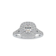 1.55 Carat Diamond 14K White Gold Engagement Ring - Fashion Strada