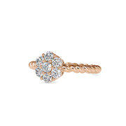 0.70 Carat Diamond 14K Rose Gold Engagement Ring - Fashion Strada