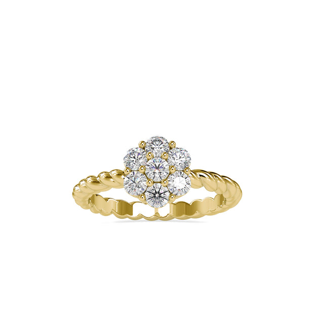 0.70 Carat Diamond 14K Yellow Gold Engagement Ring - Fashion Strada