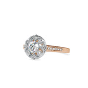 0.69 Carat Diamond 14K Rose Gold Engagement Ring - Fashion Strada