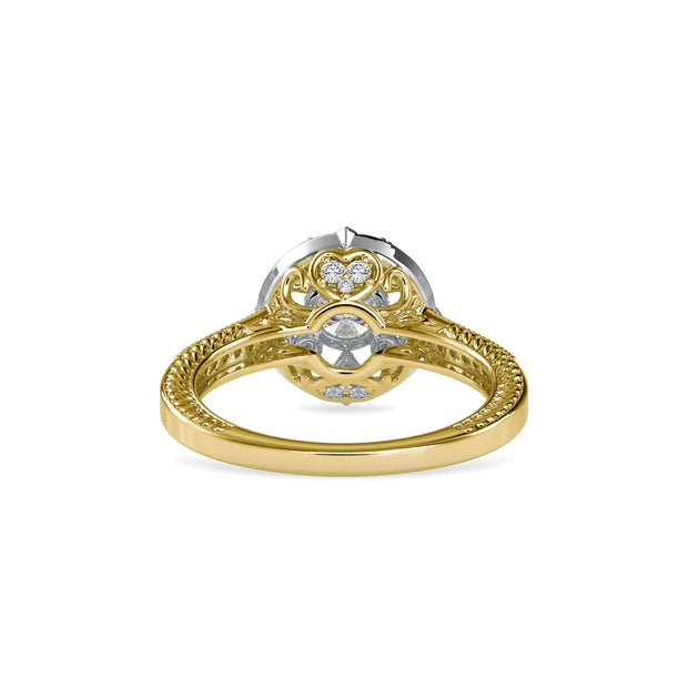 0.69 Carat Diamond 14K Yellow Gold Engagement Ring - Fashion Strada