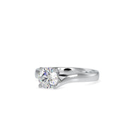 1.13 Carat Diamond 14K White Gold Engagement Ring - Fashion Strada