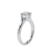 1.13 Carat Diamond 14K White Gold Engagement Ring - Fashion Strada