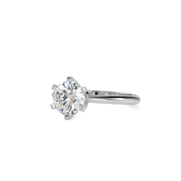 1.99 Carat Diamond 14K White Gold Engagement Ring - Fashion Strada