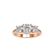 2.05 Carat Diamond 14K Rose Gold Engagement Ring - Fashion Strada