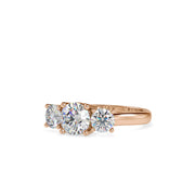 2.05 Carat Diamond 14K Rose Gold Engagement Ring - Fashion Strada