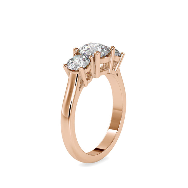 2.05 Carat Diamond 14K Rose Gold Engagement Ring - Fashion Strada