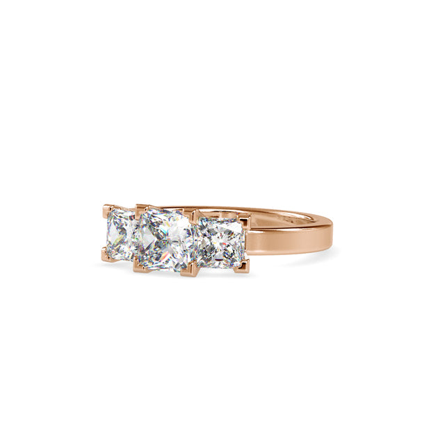 2.89 Carat Diamond 14K Rose Gold Engagement Ring - Fashion Strada