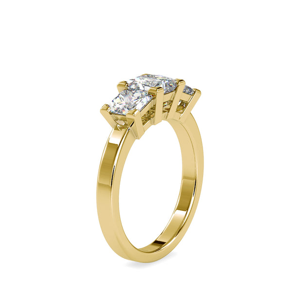 2.89 Carat Diamond 14K Yellow Gold Engagement Ring - Fashion Strada