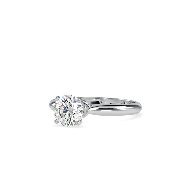 1.13 Carat Diamond 14K White Gold Engagement Ring - Fashion Strada