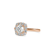 1.51 Carat Diamond 14K Rose Gold Engagement Ring - Fashion Strada