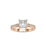 1.67 Carat Diamond 14K Rose Gold Engagement Ring - Fashion Strada