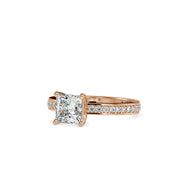 1.67 Carat Diamond 14K Rose Gold Engagement Ring - Fashion Strada