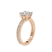 1.67 Carat Diamond 14K Rose Gold Engagement Ring - Fashion Strada