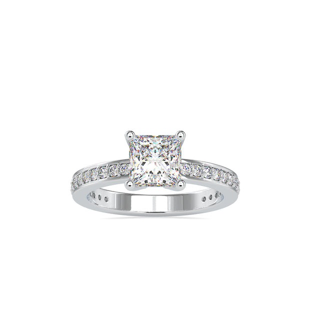 1.67 Carat Diamond 14K White Gold Engagement Ring - Fashion Strada