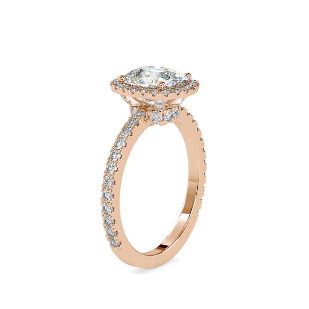 3.04 Carat Diamond 14K Rose Gold Ring - Fashion Strada