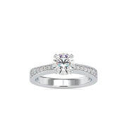 1.08 Carat Diamond 14K White Gold Engagement Ring - Fashion Strada