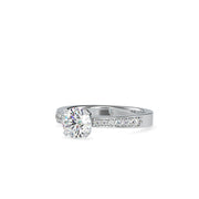 1.08 Carat Diamond 14K White Gold Engagement Ring - Fashion Strada