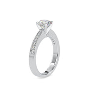 1.08 Carat Diamond 14K White Gold Engagement Ring - Fashion Strada