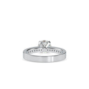 1.08 Carat Diamond 14K White Gold Engagement Ring - Fashion Strada