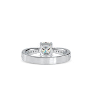 0.83 Carat Diamond 14K White Gold Engagement Ring - Fashion Strada