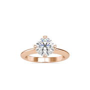 1.25 Carat Diamond 14K Rose Gold Engagement Ring - Fashion Strada