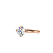 1.25 Carat Diamond 14K Rose Gold Engagement Ring - Fashion Strada