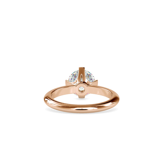 1.25 Carat Diamond 14K Rose Gold Engagement Ring - Fashion Strada