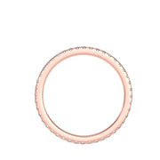 0.36 Carat Diamond 14K Rose Gold Eternity Ring - Fashion Strada