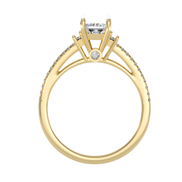 0.72 Carat Diamond 14K Yellow Gold Engagement Ring - Fashion Strada