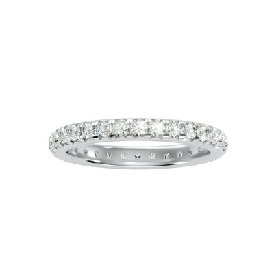 1.04 Carat Diamond 14K White Gold Eternity Ring - Fashion Strada