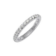 1.04 Carat Diamond 14K White Gold Eternity Ring - Fashion Strada