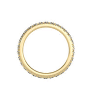 1.04 Carat Diamond 14K Yellow Gold Eternity Ring - Fashion Strada