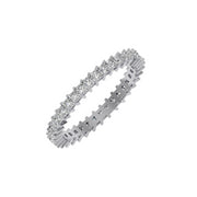 1.11 Carat Diamond 14K White Gold Eternity Ring - Fashion Strada