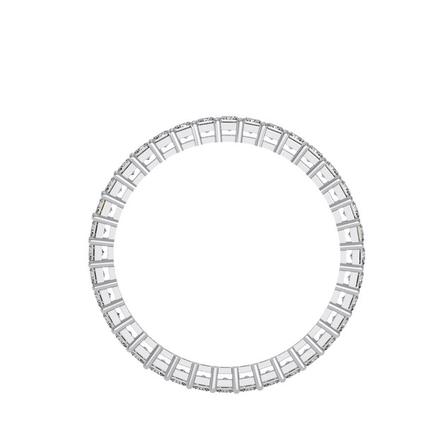 1.11 Carat Diamond 14K White Gold Eternity Ring - Fashion Strada