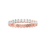 1.20 Carat Diamond 14K Rose Gold Eternity Ring - Fashion Strada