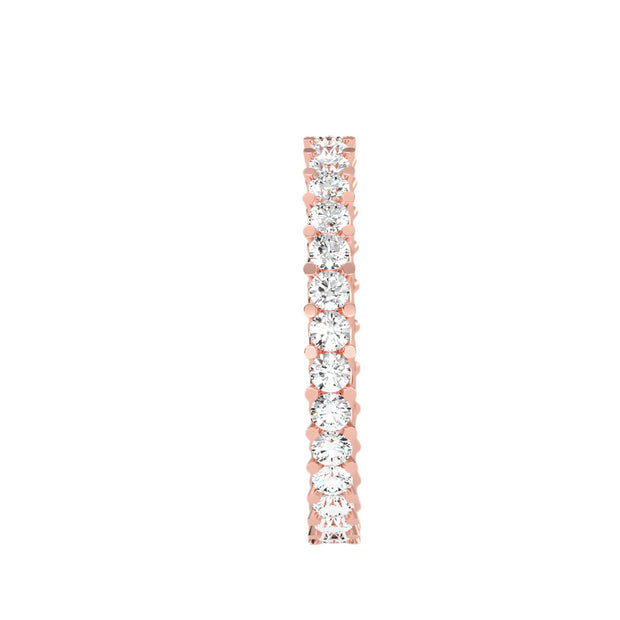 1.20 Carat Diamond 14K Rose Gold Eternity Ring - Fashion Strada