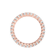 1.20 Carat Diamond 14K Rose Gold Eternity Ring - Fashion Strada