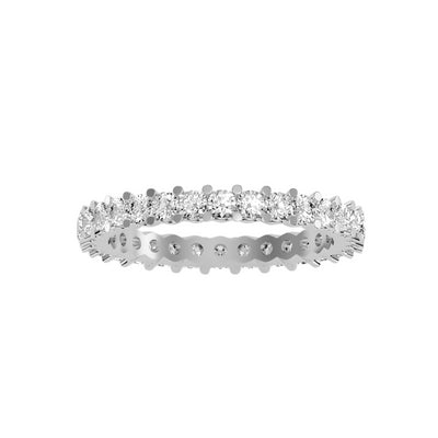 1.20 Carat Diamond 14K White Gold Eternity Ring - Fashion Strada