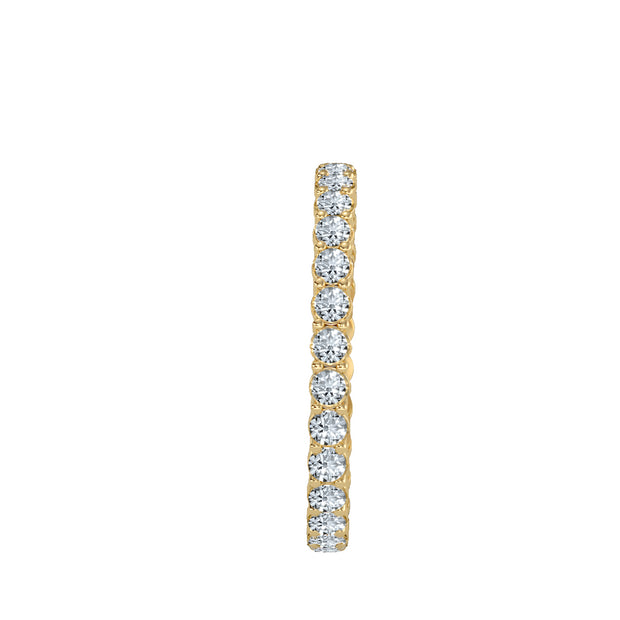 1.12 Carat Diamond 14K Yellow Gold Eternity Ring - Fashion Strada