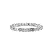 0.90 Carat Diamond 14K White Gold Eternity Ring - Fashion Strada