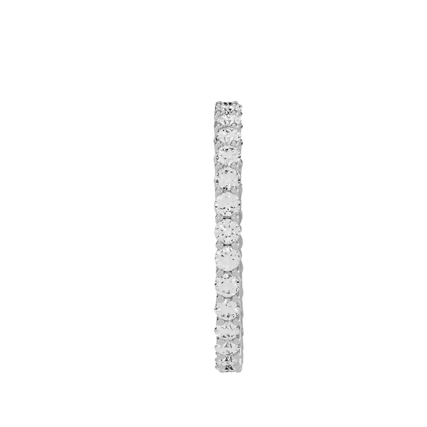 0.90 Carat Diamond 14K White Gold Eternity Ring - Fashion Strada