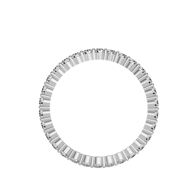 0.90 Carat Diamond 14K White Gold Eternity Ring - Fashion Strada